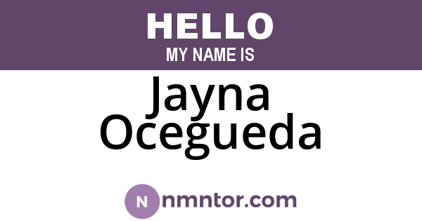Jayna Ocegueda