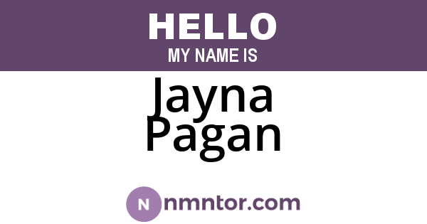 Jayna Pagan