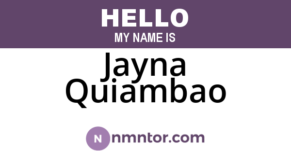Jayna Quiambao