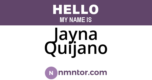 Jayna Quijano