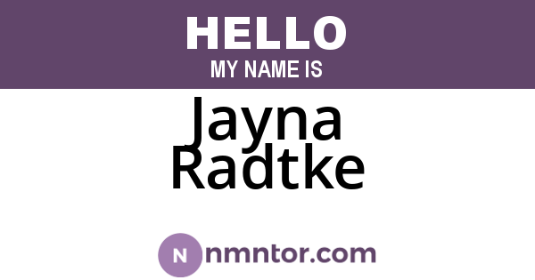 Jayna Radtke