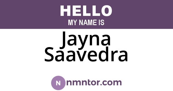Jayna Saavedra
