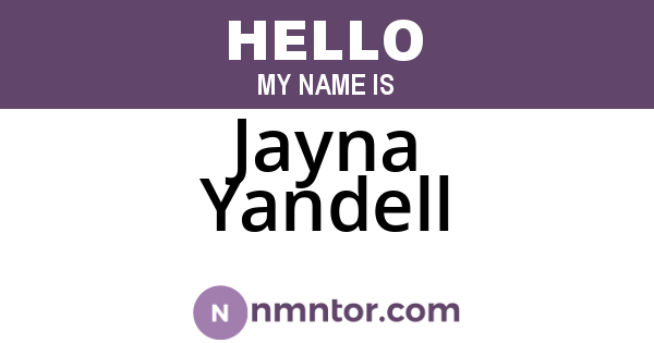 Jayna Yandell