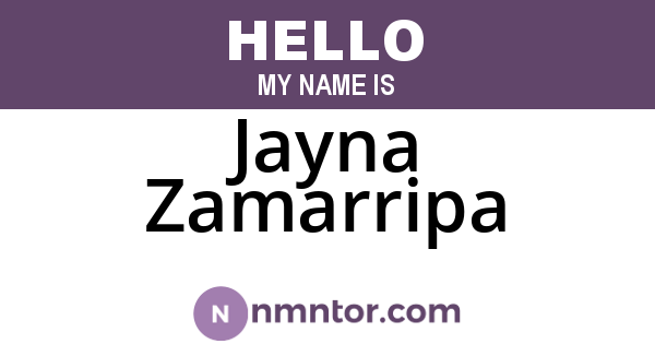 Jayna Zamarripa