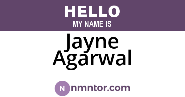 Jayne Agarwal