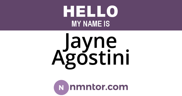 Jayne Agostini