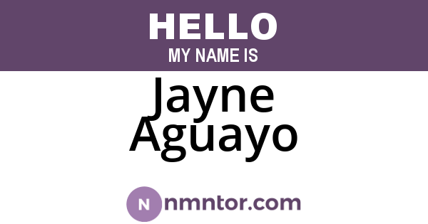 Jayne Aguayo