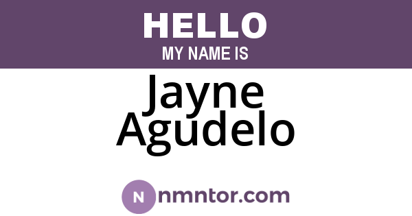 Jayne Agudelo