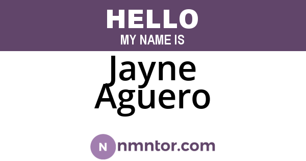 Jayne Aguero