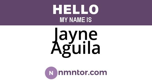 Jayne Aguila