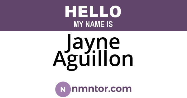 Jayne Aguillon