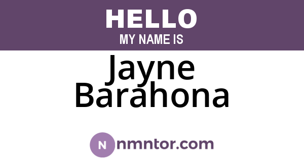 Jayne Barahona