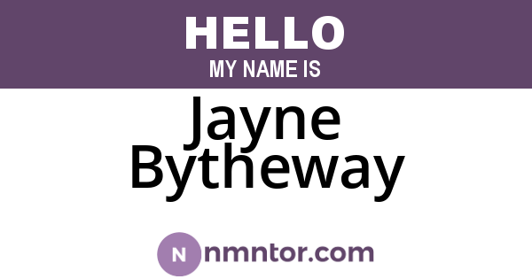 Jayne Bytheway