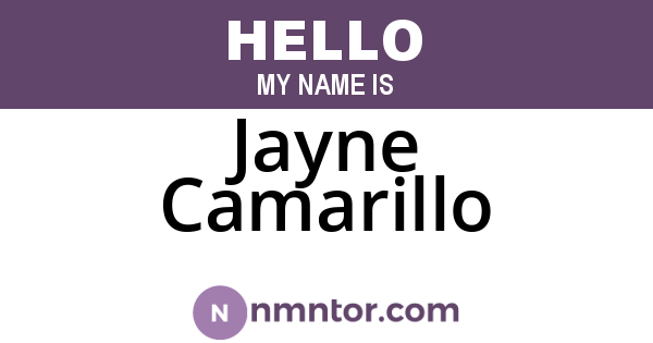 Jayne Camarillo