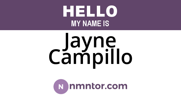 Jayne Campillo