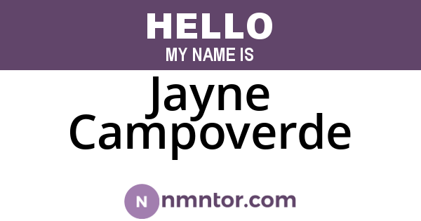 Jayne Campoverde