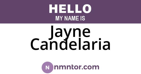 Jayne Candelaria