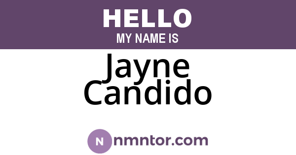 Jayne Candido