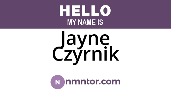 Jayne Czyrnik