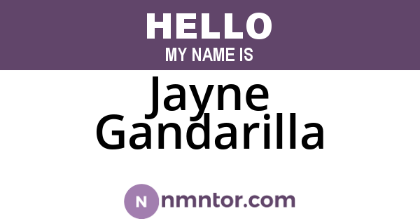 Jayne Gandarilla