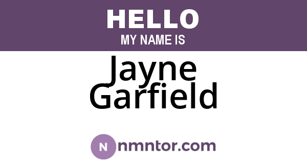Jayne Garfield