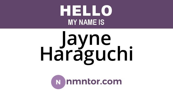 Jayne Haraguchi