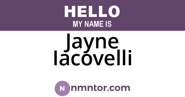 Jayne Iacovelli