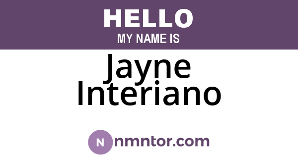 Jayne Interiano