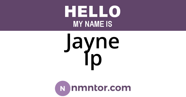 Jayne Ip