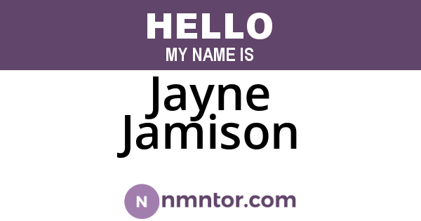 Jayne Jamison