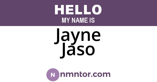 Jayne Jaso