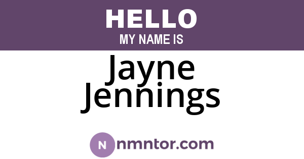Jayne Jennings