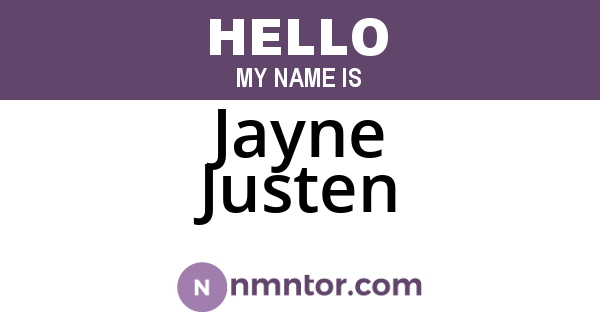 Jayne Justen