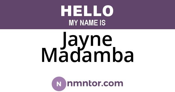 Jayne Madamba