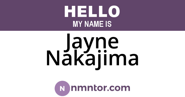 Jayne Nakajima