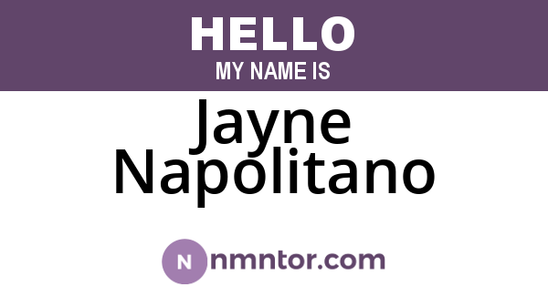 Jayne Napolitano