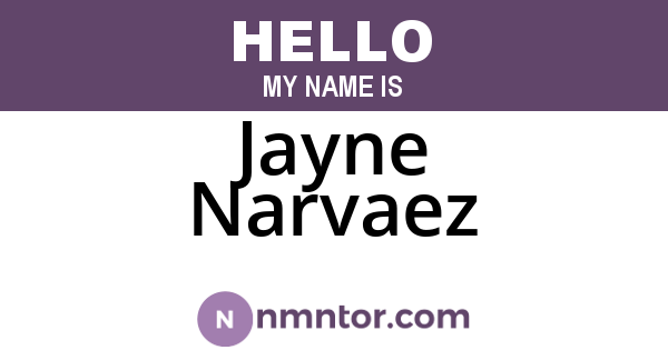 Jayne Narvaez