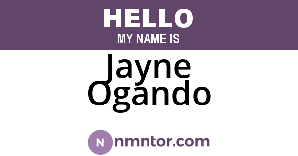 Jayne Ogando