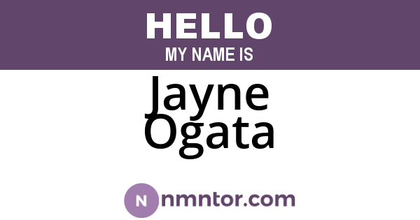 Jayne Ogata