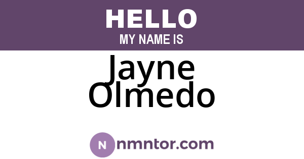 Jayne Olmedo