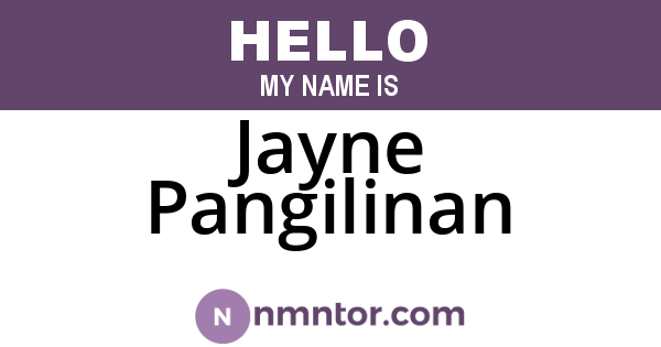Jayne Pangilinan