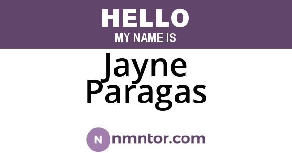Jayne Paragas