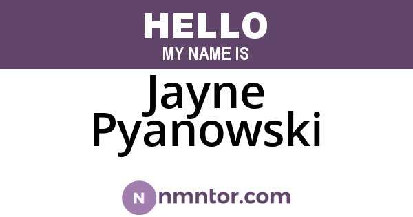 Jayne Pyanowski