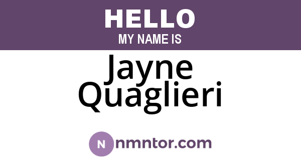 Jayne Quaglieri