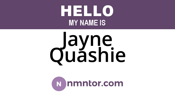 Jayne Quashie