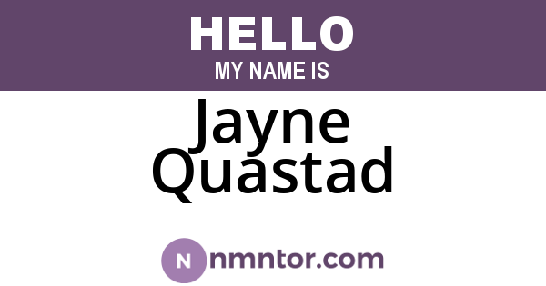 Jayne Quastad