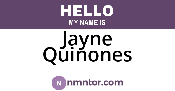 Jayne Quinones