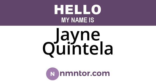 Jayne Quintela