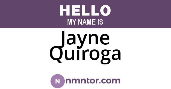 Jayne Quiroga