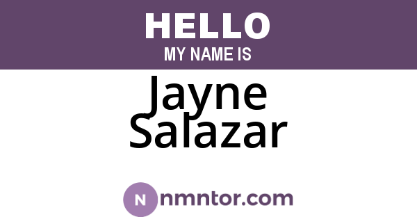 Jayne Salazar